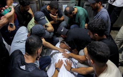 Israeli air strike on police station in northern Gaza kills eight