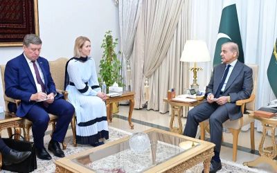 PM reaffirms EU ties, thanks Kallas for support for Gulf peace efforts